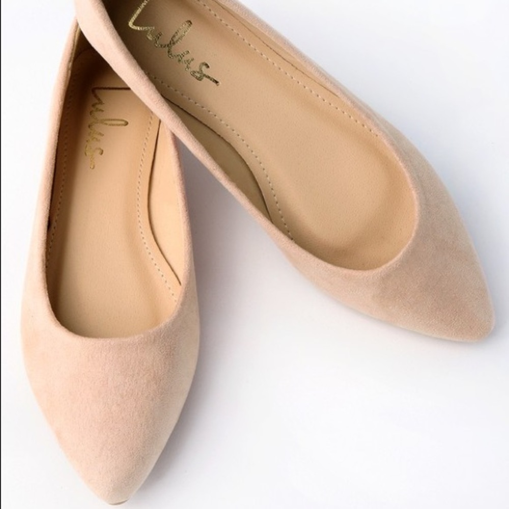 Lulu’s Holly Pink Suede Flats